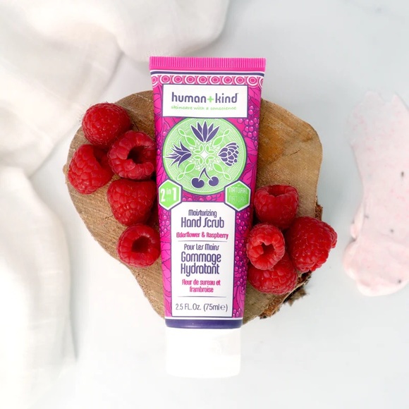 Humankind moisturizing hand scrub elderflower & raspberry - Picture 3 of 6